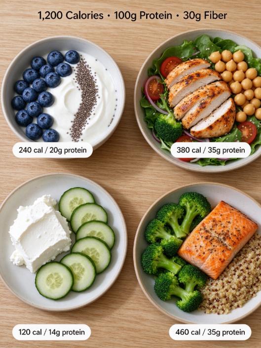 Example Lunch Calorie 1200 Calorie Meal Plan: Why It's a Floor, Not a Diet