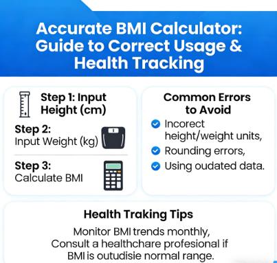 accurate bmi calculator tool showing precise results for reliable health tracking and body wellness monitoring