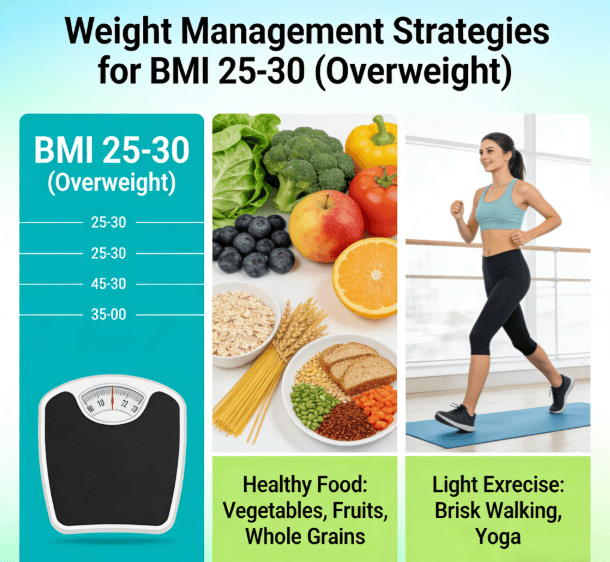 Safe and Sustainable Weight Management Strategies for BMI 25-30 Overweight