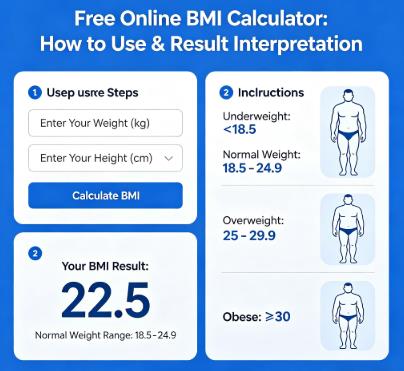 free online bmi calculator guide showing accurate use steps and result interpretation