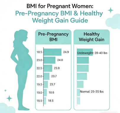 BMI for Pregnant Women: Pre-Pregnancy BMI Chart and Healthy Weight Gain Guide During Pregnancy