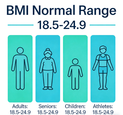 BMI Normal Range Guide for Adults, Seniors, Children and Athletes