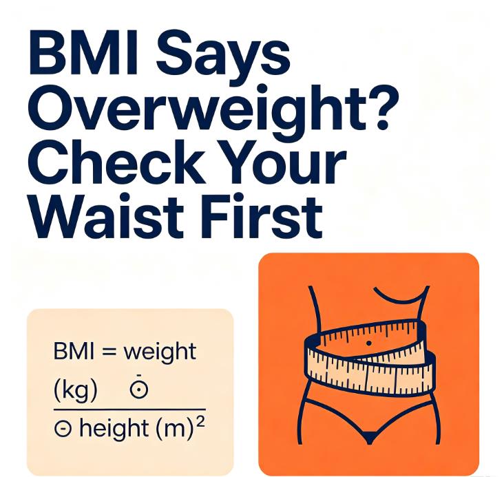 BMI Says Overweight? Check Your Waist First