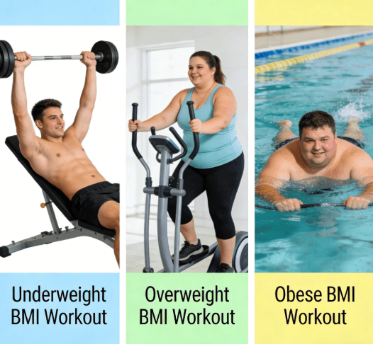 Fitness Programs for Overweight, Obese and Underweight BMI Categories