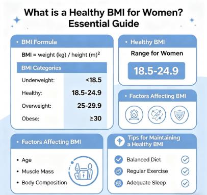 Healthy BMI for women guide and age specific weight range tips