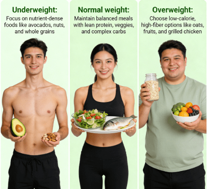 Healthy Eating Tips by BMI Categories | Balanced Diet for Every BMI