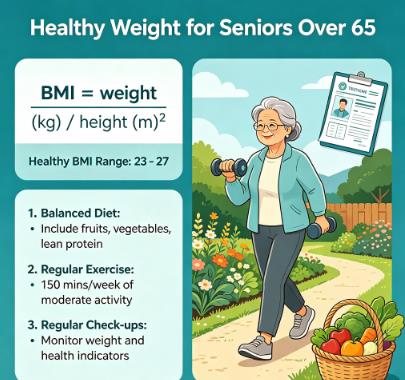 healthy weight for seniors over 65 - cdc recommended bmi range and wellness tips