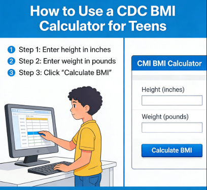 step-by-step guide to using cdc bmi calculator for teens and healthy weight assessment