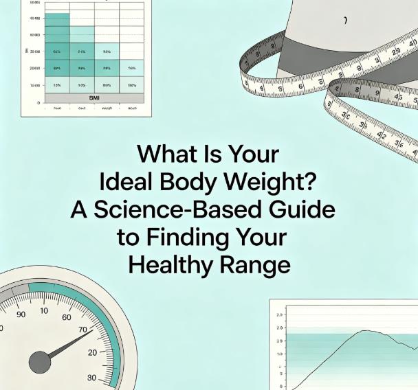 Ideal body weight is a range not a number infographic for US adults