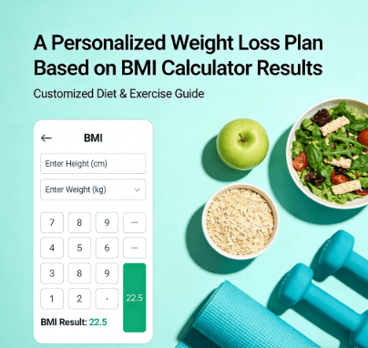 Personalized weight loss plan based on BMI calculator results