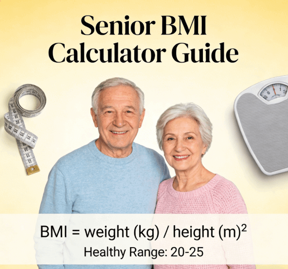 bmi calculator accuracy tips for seniors - infographic of senior bmi measurement guide