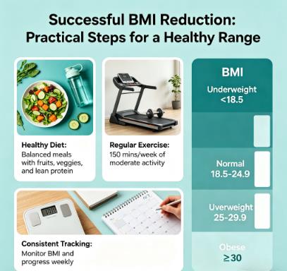 Successful BMI reduction guide with healthy lifestyle and weight management tips Successful BMI reduction guide with healthy lifestyle and weight management tips