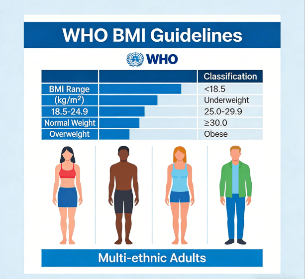 WHO BMI Guidelines for Global Weight Health Classification WHO BMI Guidelines for Global Weight Health Classification
