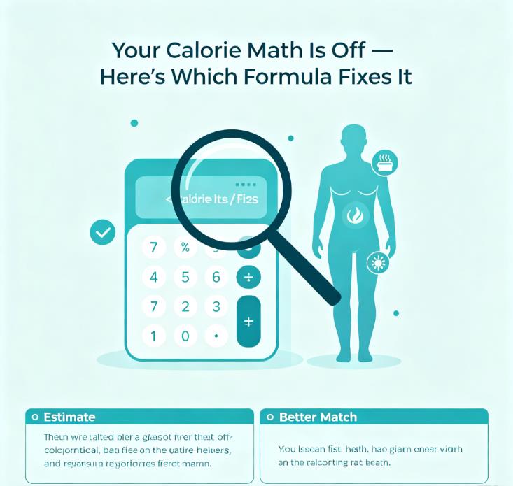 Side‑by‑side comparison of Harris‑Benedict and Mifflin‑St Jeor calorie formulas for calculating BMR and TDEE